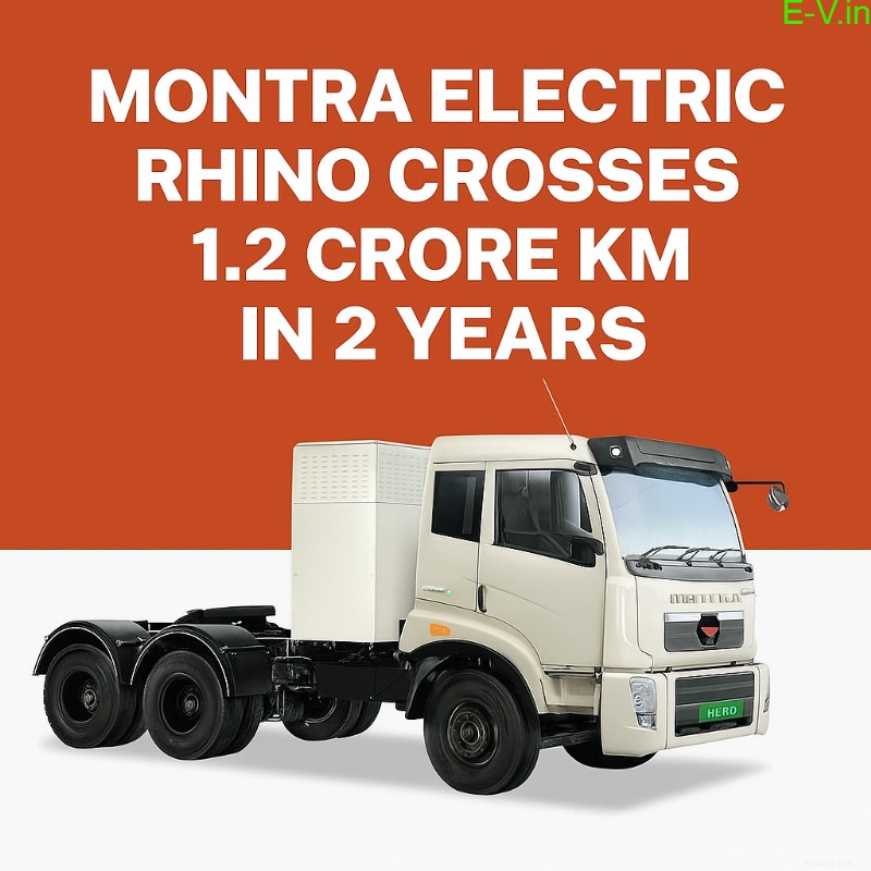 モントラ・エレクトリックの Rhino EV トラックがわずか 2 年で 1,200 万 km を走行 